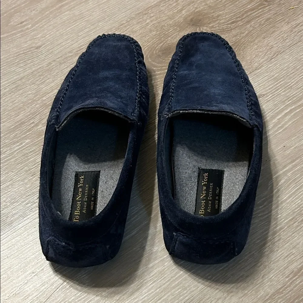 TO BOOT NEW YORK O’Reilly Navy Suede & Cashmere Slipper